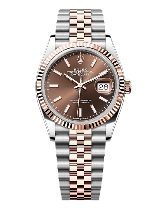 Rolex Datejust Chocolate 36mm Bicolor Rose Jubilee - U1 FACTORY - AUTOMATIK