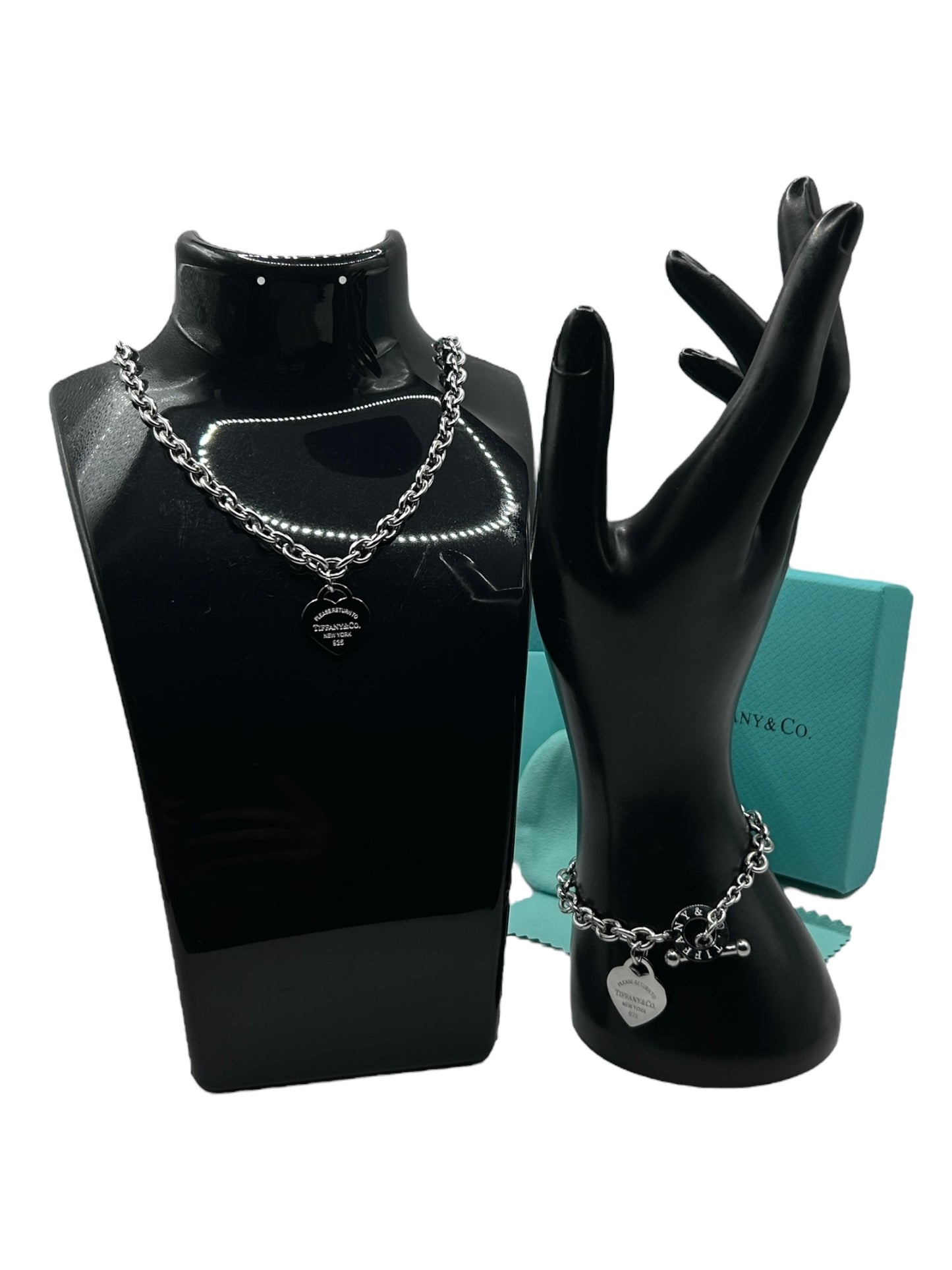 TIFFANY SCHMUCK SET | HALSKETTE + ARMBAND | FULLSET | HIGH END