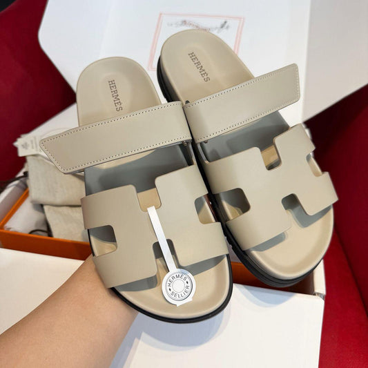 HERMES CHYPRE ECHT-LEDER RÖMERSANDALEN - SUPER CLONE | BEIGE