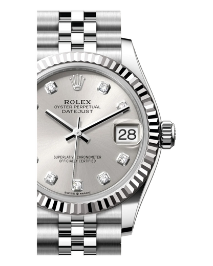 Rolex Datejust 31mm Silver with Diamonds Dial - U1 FACTORY - AUTOMATIK - Jubilee
