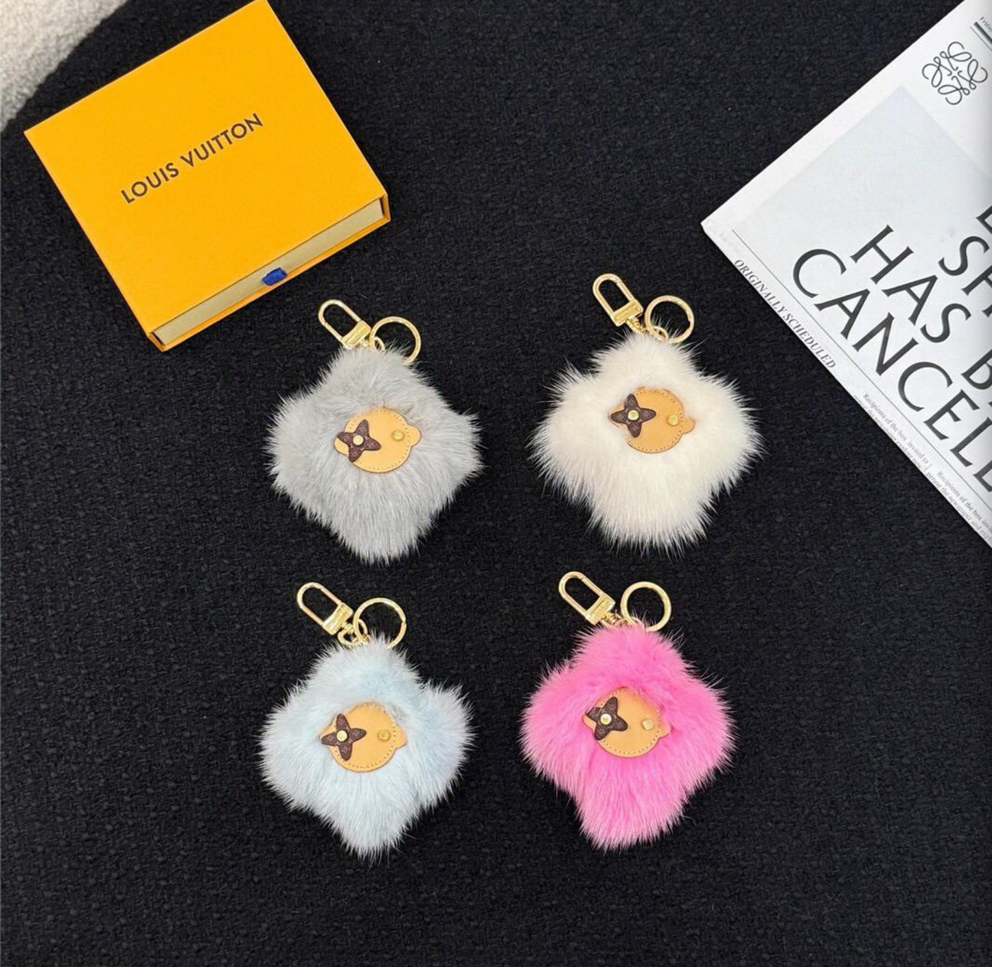 LOUIS VUITTON SCHLÜSSELANHÄNGER / KEYCHAIN SET - MIT BOX - HIGH END 1:1