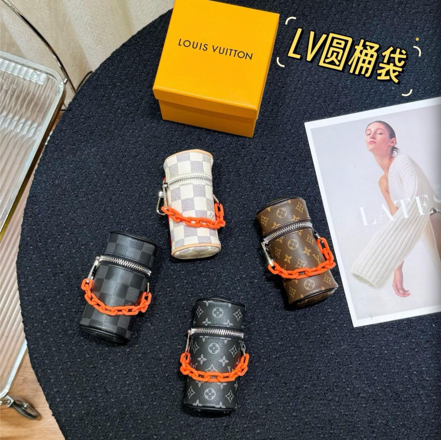 LOUIS VUITTON SCHLÜSSELANHÄNGER / KEYCHAIN SET - MIT BOX - HIGH END 1:1