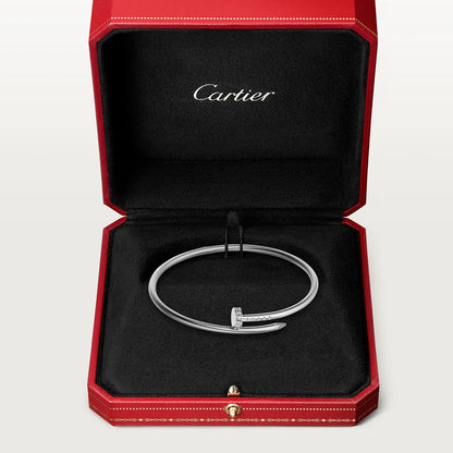 CARTIER NAGEL ARMBAND MIT DIAMANTEN - SILBER - UNISEX - JUSTE UN CLOU - FULLSET