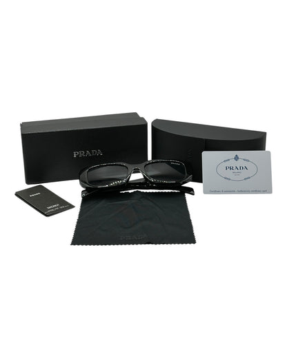 Prada Sonnenbrille in Schwarz mit dunkle Gläser P5