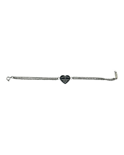 Tiffany & Co. Herz-Fußkettchen/Armband aus 925 Sterling-Silber
