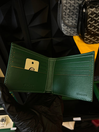 GOYARD WALLET - GREEN - PU LEATHER - SUPER CLONE - WITH BOX