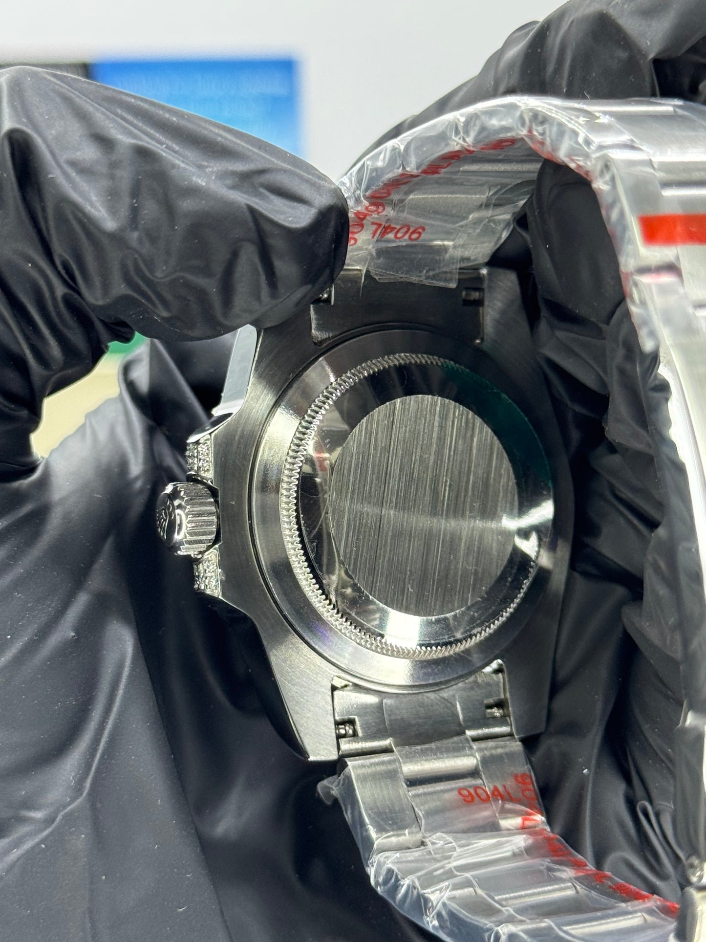 ROLEX SUBMARINER - CUSTOMIZED PEPSI ICED OUT - OYSTER - 41MM U1 FACTORY - AUTOMATIKE