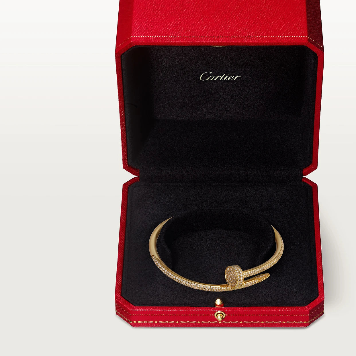 CARTIER ICED OUT NAGEL ARMBAND - GOLD - UNISEX - JUSTE UN CLOU - FULLSET