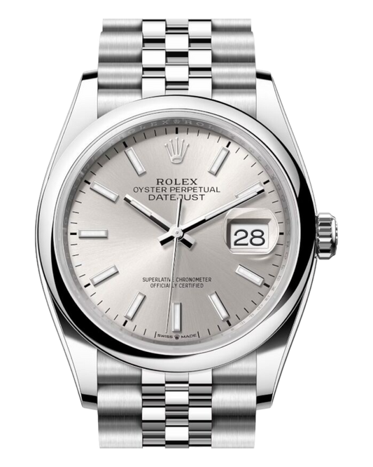 Rolex Datejust 41mm Silver Dial, flat bezel - U1 FACTORY - AUTOMATIK - Jubilee