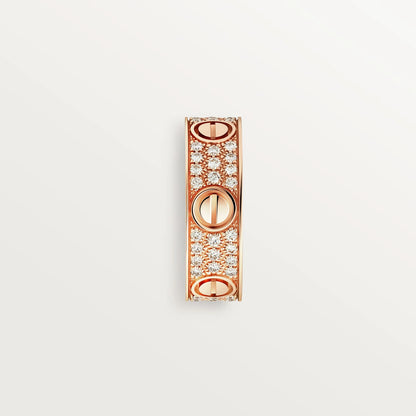 CARTIER LOVE RING ICED OUT - ROSÉGOLD - FULLSET
