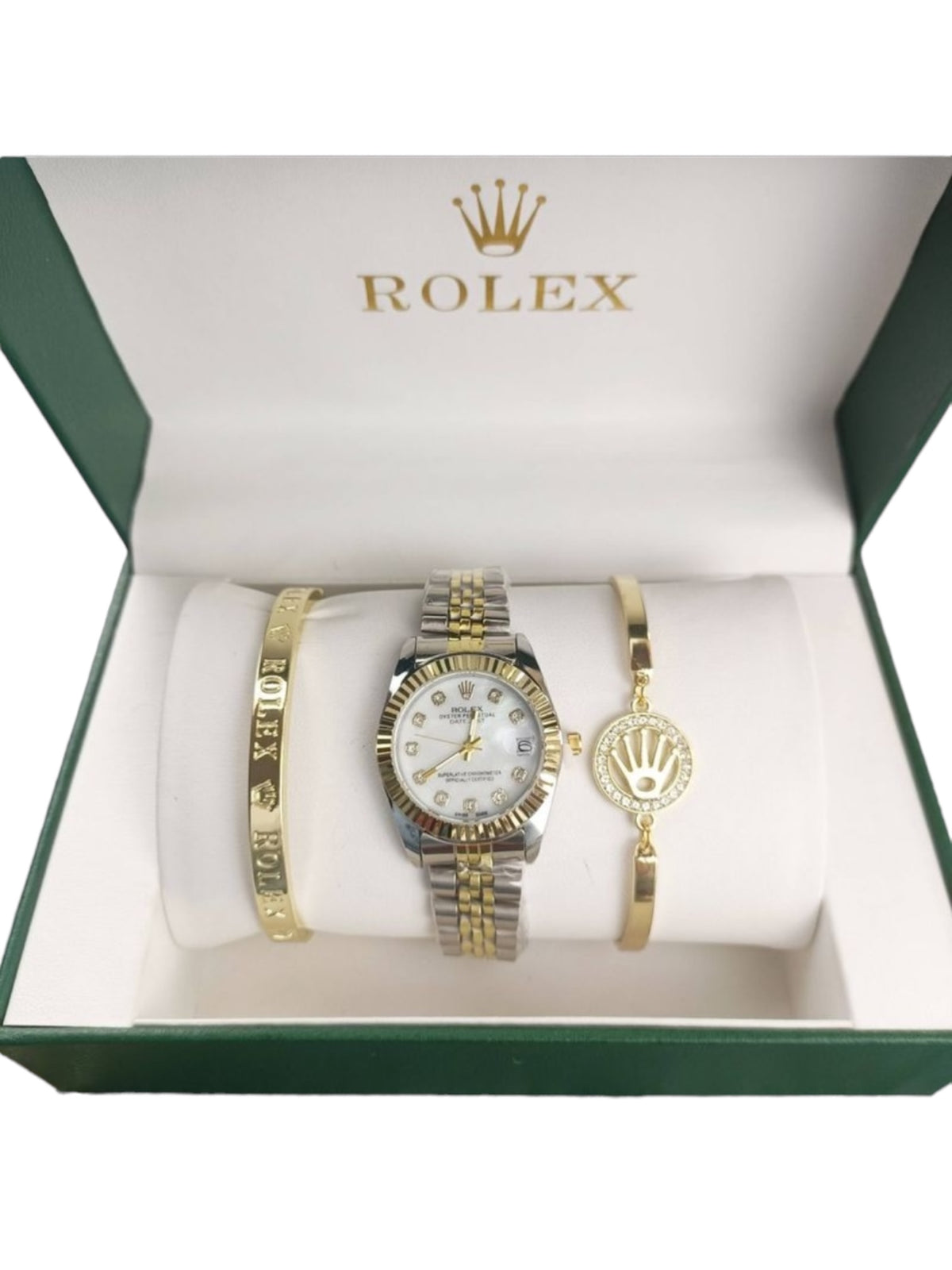 ROLEX SET | WATCH + 2 STRAPES + BOX | UNISEX