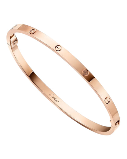 CARTIER LOVE ARMBAND - ROSÉGOLD - FULLSET - SCHMALES MODELL