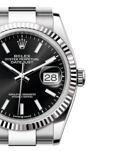 Rolex Datejust 36mm Black Dial U1 FACTORY - AUTOMATIK