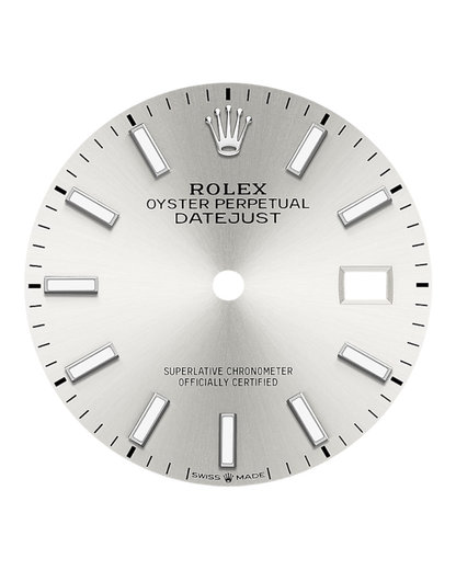 Rolex Datejust Silver 36mm Oyster U1 FACTORY - AUTOMATIK
