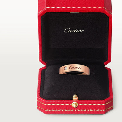 Cartier C de Cartier Ring aus Roségold mit einem Brillanten