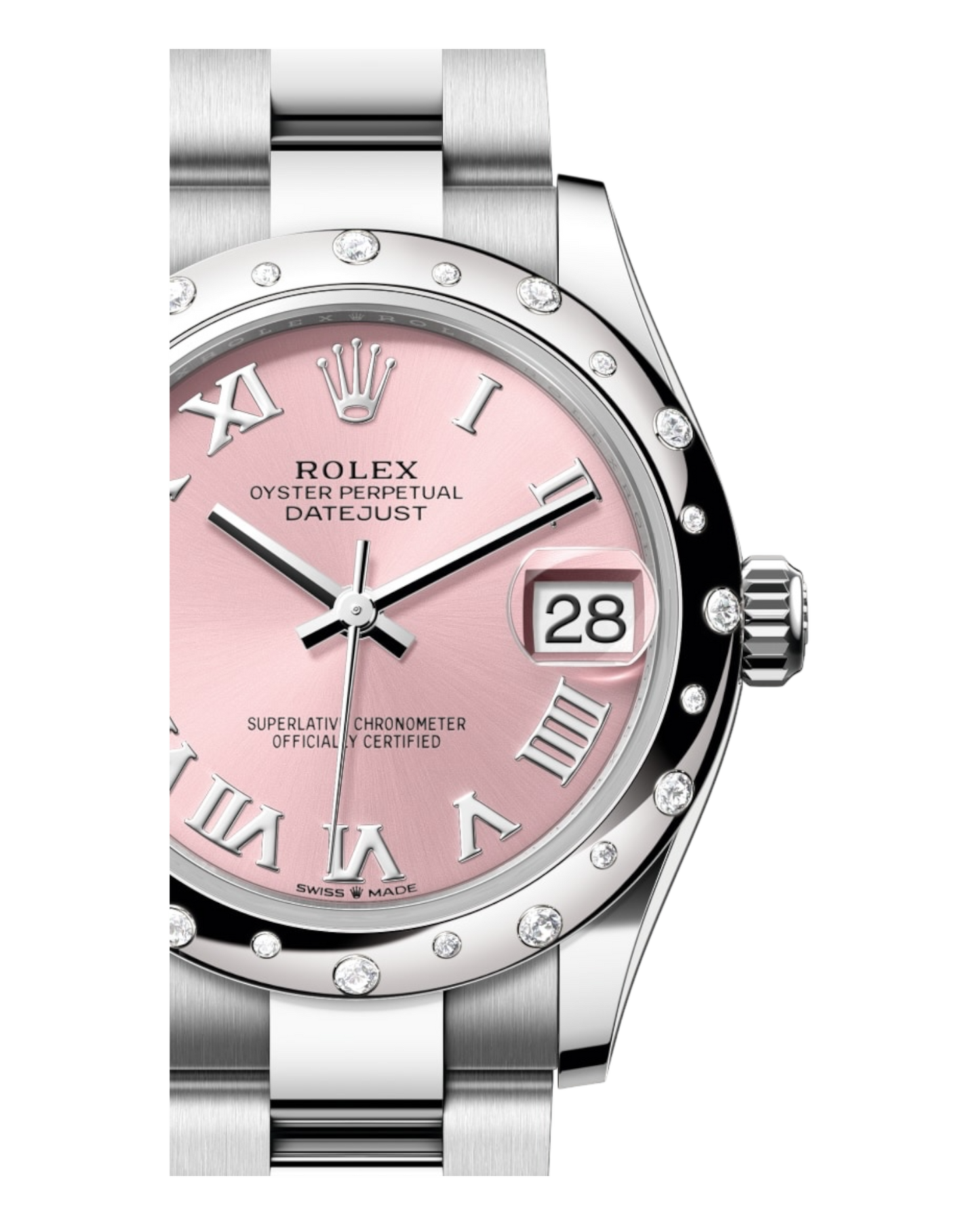 Rolex Datejust 31mm Pink Dial, Bicolor - Oyster - U1 FACTORY - AUTOMATIK