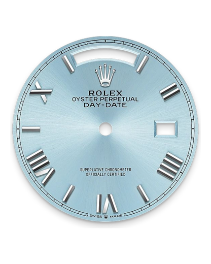 Rolex Day-Date Light Blue Dial with Roman Numerals, 40mm White Gold President - U1 FACTORY - AUTOMATIK