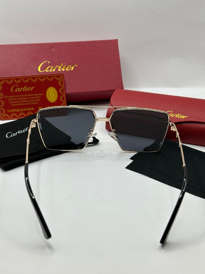 Cartier Sonnenbrille in Roségold mit dunkle Gläser C5