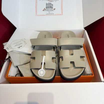 HERMES CHYPRE ECHT-LEDER RÖMERSANDALEN - SUPER CLONE | BEIGE