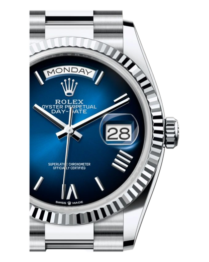 Rolex Day-Date Blue Dial with Roman Numerals, 40mm - U1 FACTORY - AUTOMATIK
