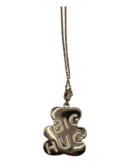 Swarovski Halskette mit Teddybär-Anhänger, schwarzer Kristall