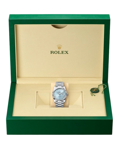 Rolex Day-Date Light Blue Dial with Roman Numerals, 40mm White Gold President - U1 FACTORY - AUTOMATIK