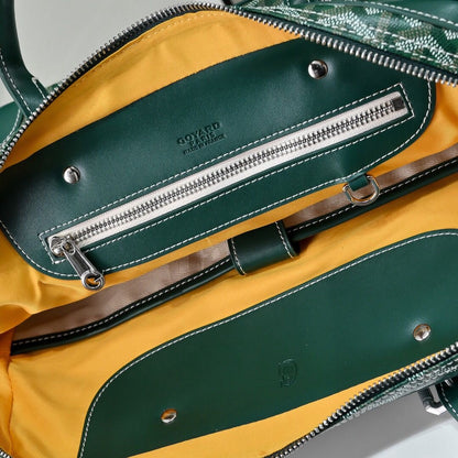 Sac Goyard - vert - Porte-documents haut de gamme style Ambassadeur - Toile à chevrons
 | 7A SUPER | QUALITÉ ORIGINALE | ENSEMBLE COMPLET