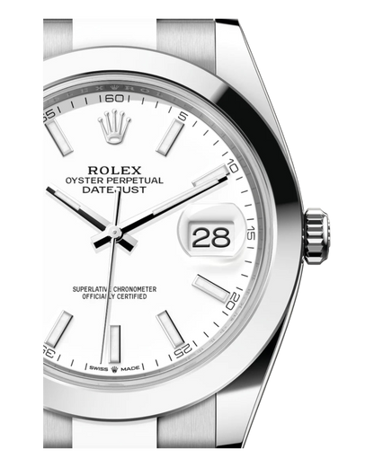 Rolex Datejust 41mm White Dial Oyster - U1 FACTORY - AUTOMATIK