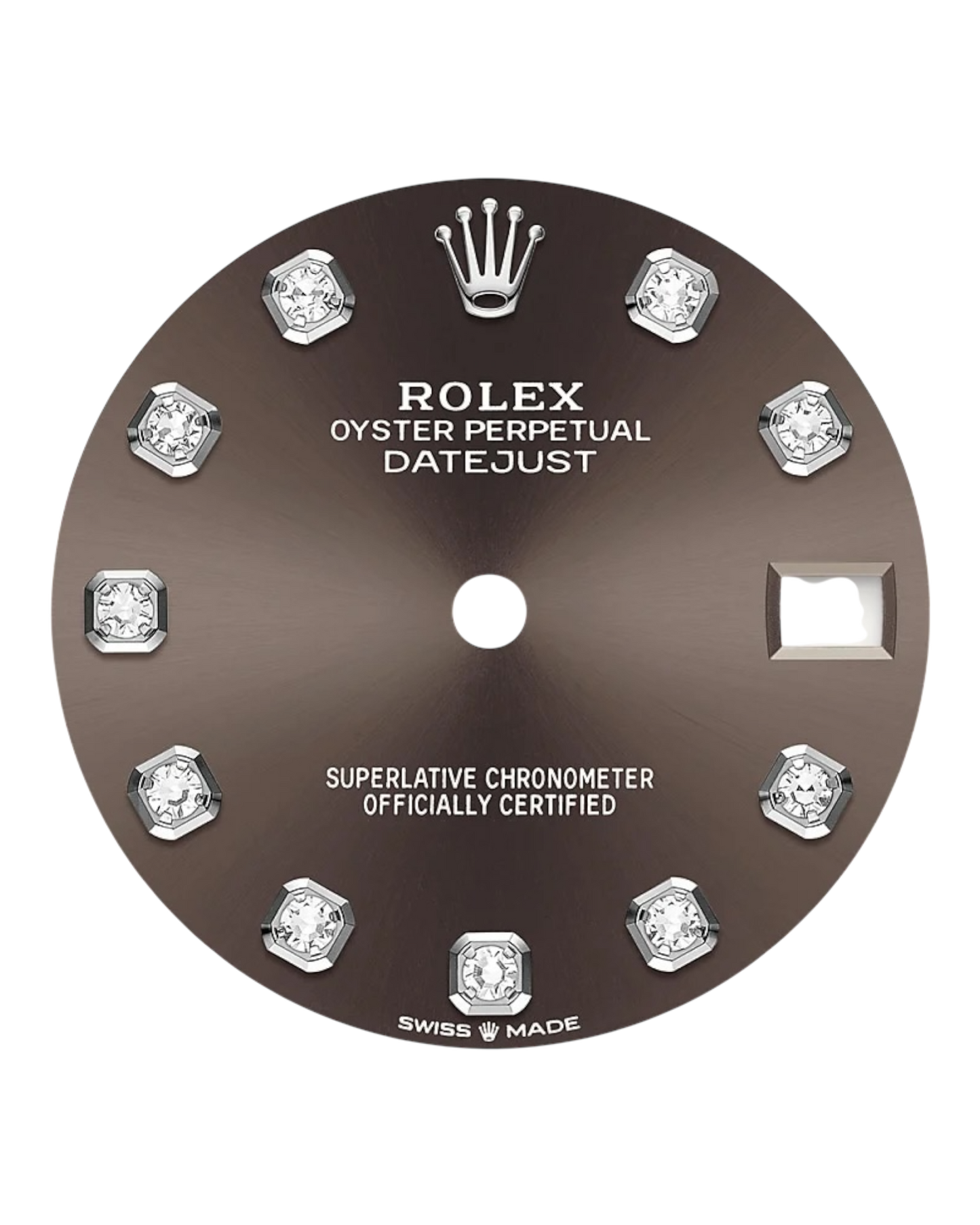 Rolex Datejust 31mm Brown with Diamonds Dial, Bicolor - U1 FACTORY - AUTOMATIK - Jubilee