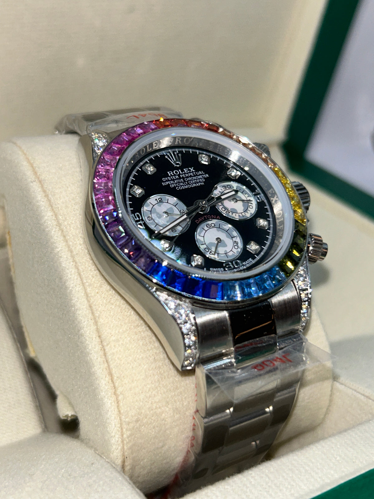 ROLEX DAYTONA RAINBOW ICED 40mm U1 FACTORY - AUTOMATIK