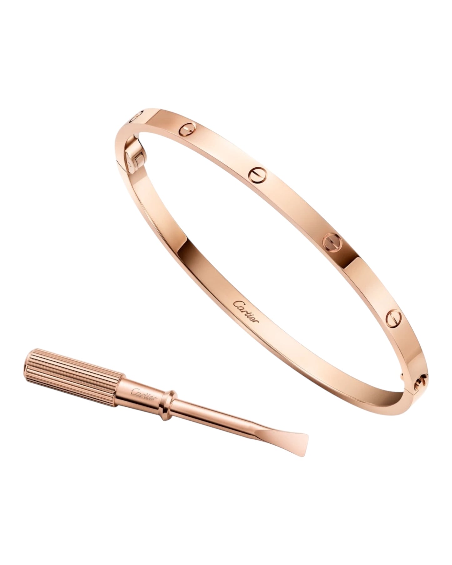 CARTIER LOVE ARMBAND - ROSÉGOLD - FULLSET - SCHMALES MODELL