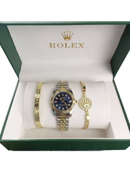 ROLEX SET | WATCH + 2 STRAPES + BOX | UNISEX