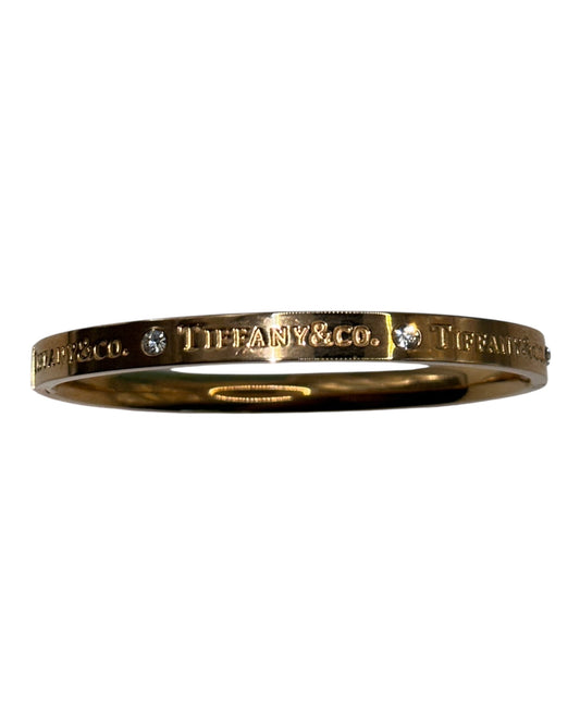 Tiffany & Co. Klassisches Armband mit Logogravur in Roségold