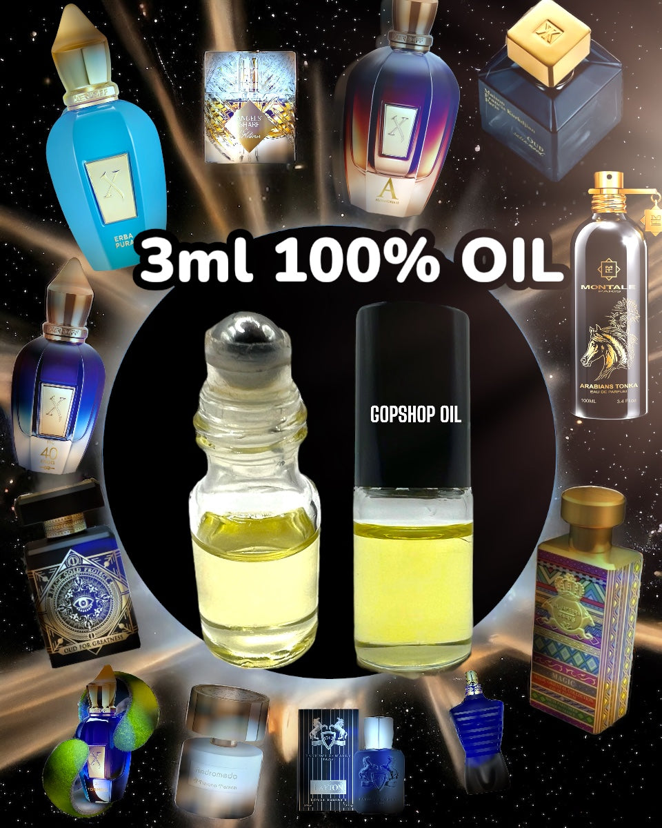 OIL/ROLLER 3ML - 100% ORIGINAL OIL - VARIOUS FLAVORS
