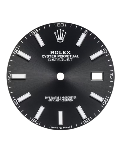 Rolex Datejust 41mm Black Dial, flat bezel - U1 FACTORY - AUTOMATIK - Jubilee