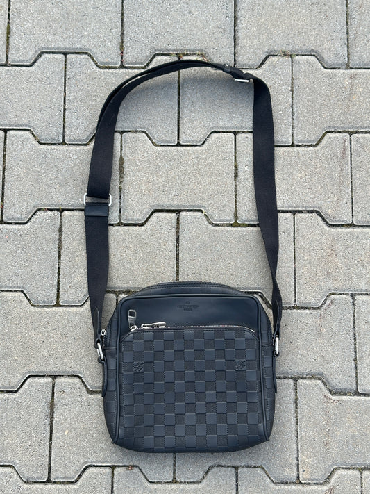 LOUIS VUITTON UMHÄNGETASCHE DAMIER IN SCHWARZ 1:1 REPLICA | PU LEDER