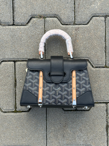 GOYARD MINI HANDTASCHE MIT HOLZGRIFF | 1:1 REPLICA | HIGH END QUALITY