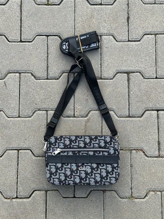 CHRISTIAN DIOR UMHÄNGETASCHE MONOGRAM IN SCHWARZ/WEISS | 1:1 REPLICA