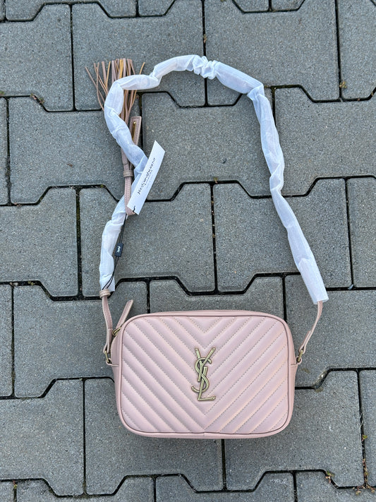 YSL CROSSBODY BAG IN PINK MIT GOLDFARBENEN LOGO | 1:1 REPLICA