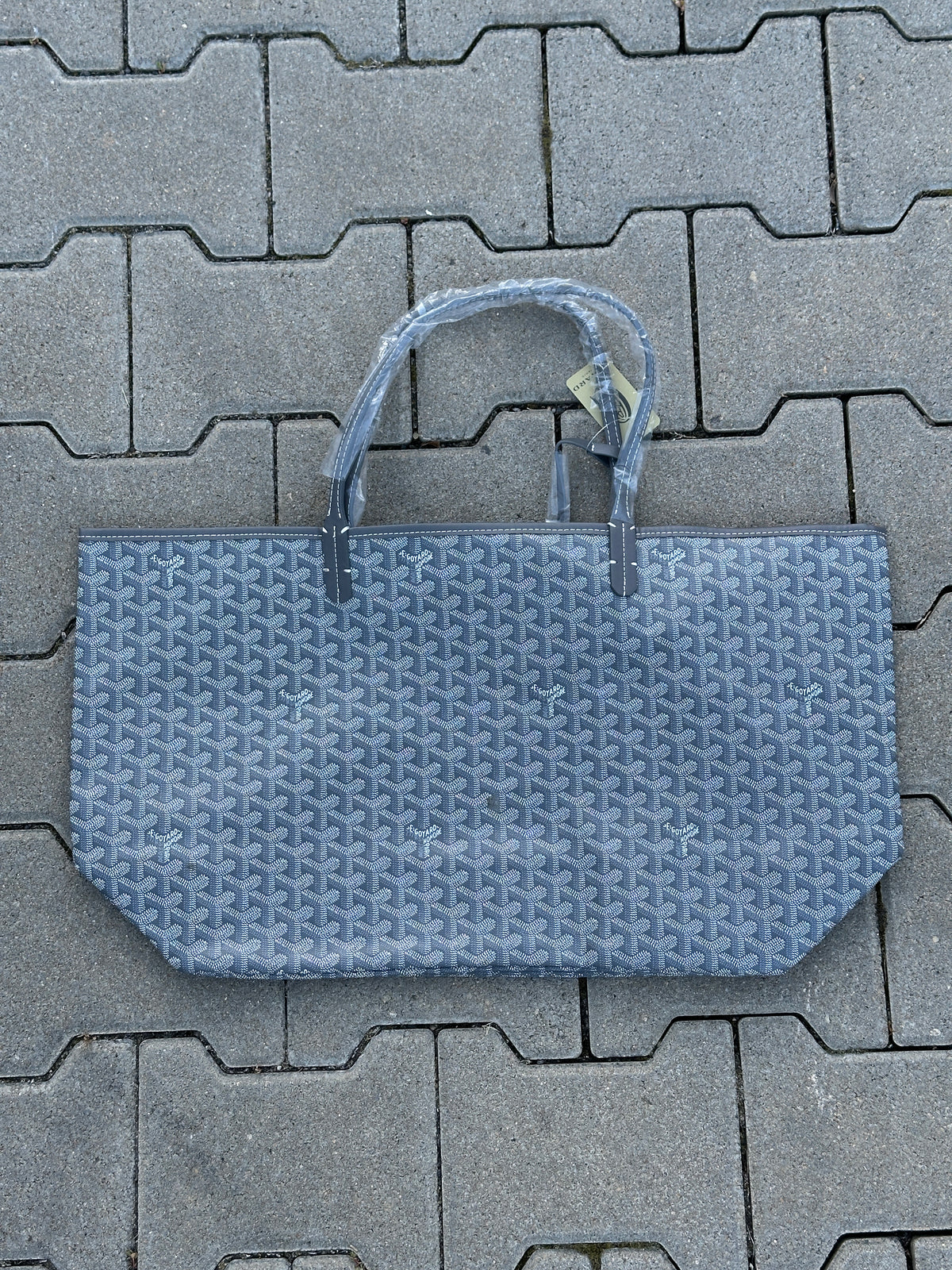 GOYARD TOTE BAG IN GRAU – 1:1 REPLICA AUS FEINEM PU LEDER MIT MINI POCHETTE
