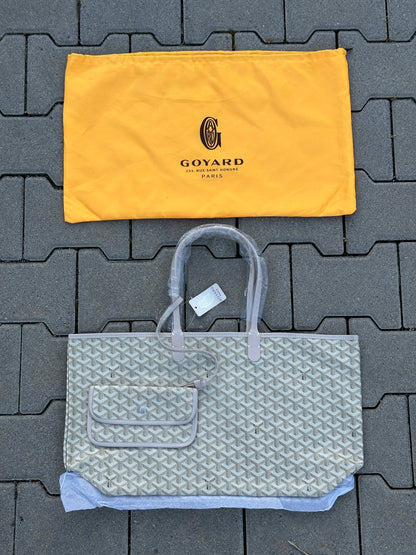 GOYARD TOTE BAG IN BEIGE – 1:1 REPLICA AUS FEINEM PU LEDER MIT MINI POCHETTE
