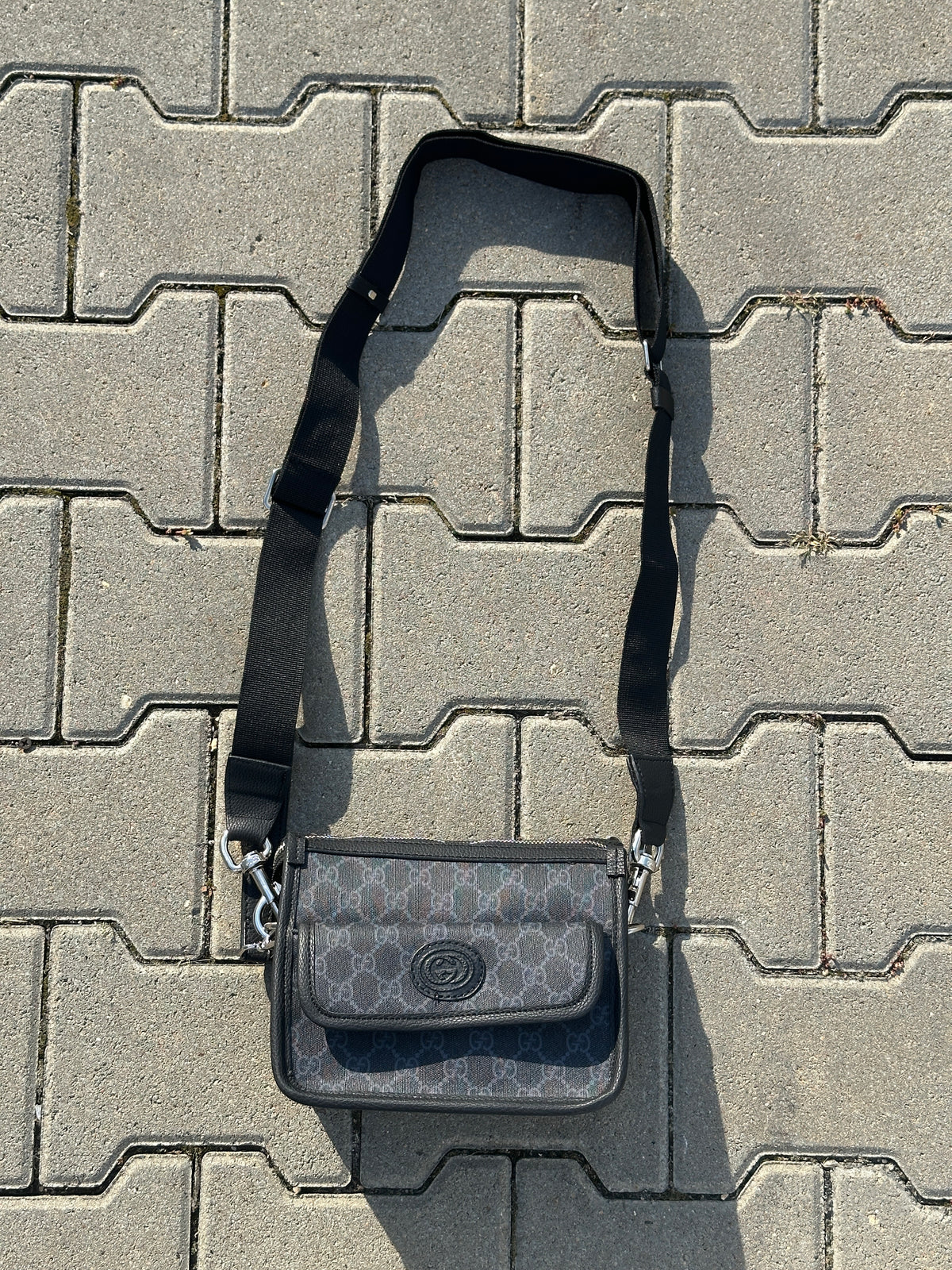 GUCCI MESSENGER BAG MIT SCHWARZEM GG-MONOGRAMM | 1:1 REPLICA | PU LEDER