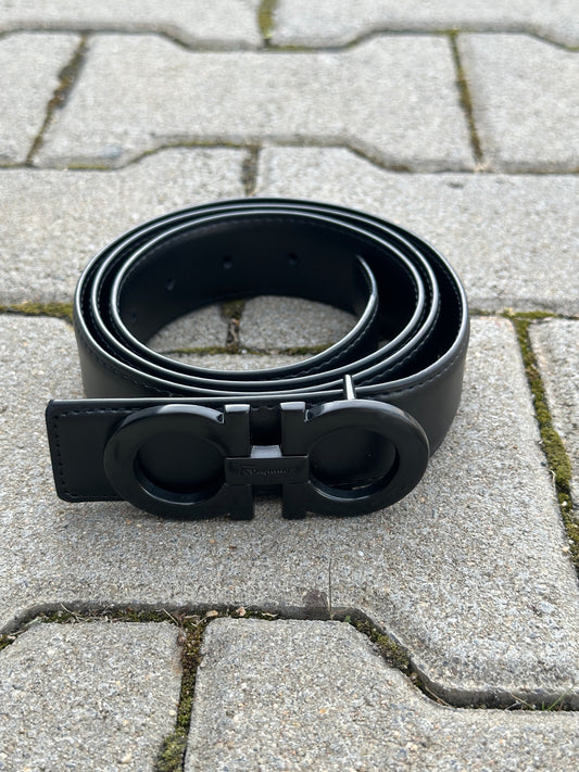 SALVATORE FERRAGAMO LEDERGÜRTEL MIT SCHWARZ SCHNALLE | 1:1 REPLICA | PU LEDER