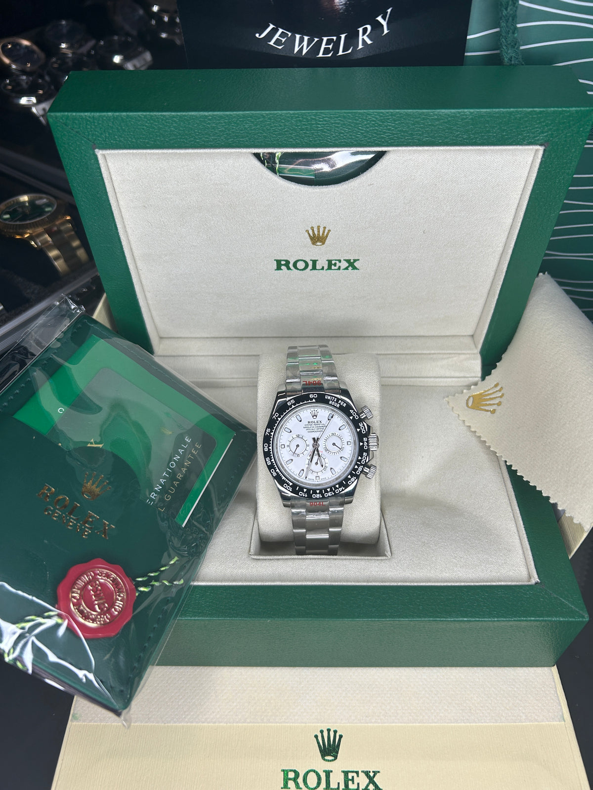 ROLEX DAYTONA PANDA - CHRONOGRAPHE ARGENT - OYSTER