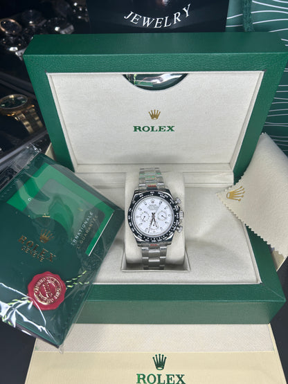 ROLEX DAYTONA PANDA - CHRONOGRAPHE ARGENT - OYSTER