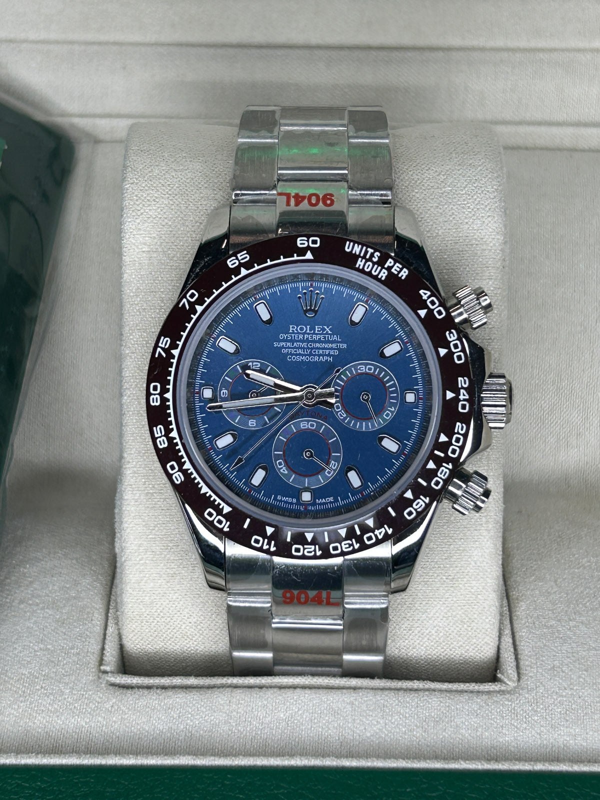 ROLEX DAYTONA BLUE DIAL BLACK CERAMIC - BLACK CHRONOGRAPH - OYSTER
