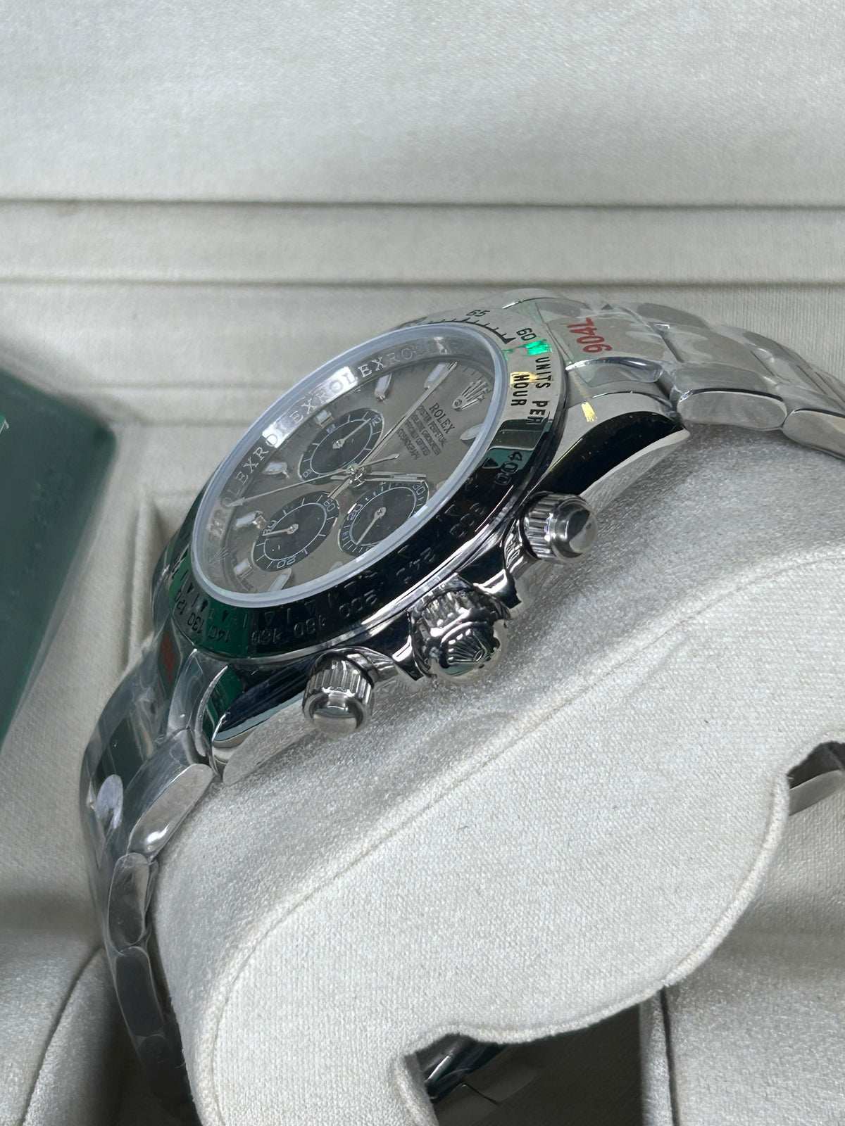ROLEX DAYTONA GRAY DIAL FULL SILVER - OYSTER