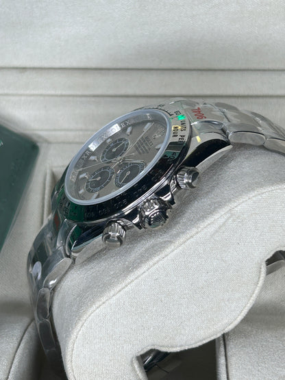 ROLEX DAYTONA GRAY DIAL FULL SILVER - OYSTER