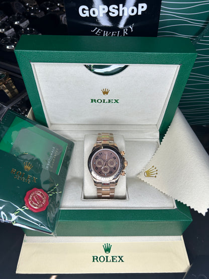 ROLEX DAYTONA ROSE GOLD CHOCOLAT - OYSTER