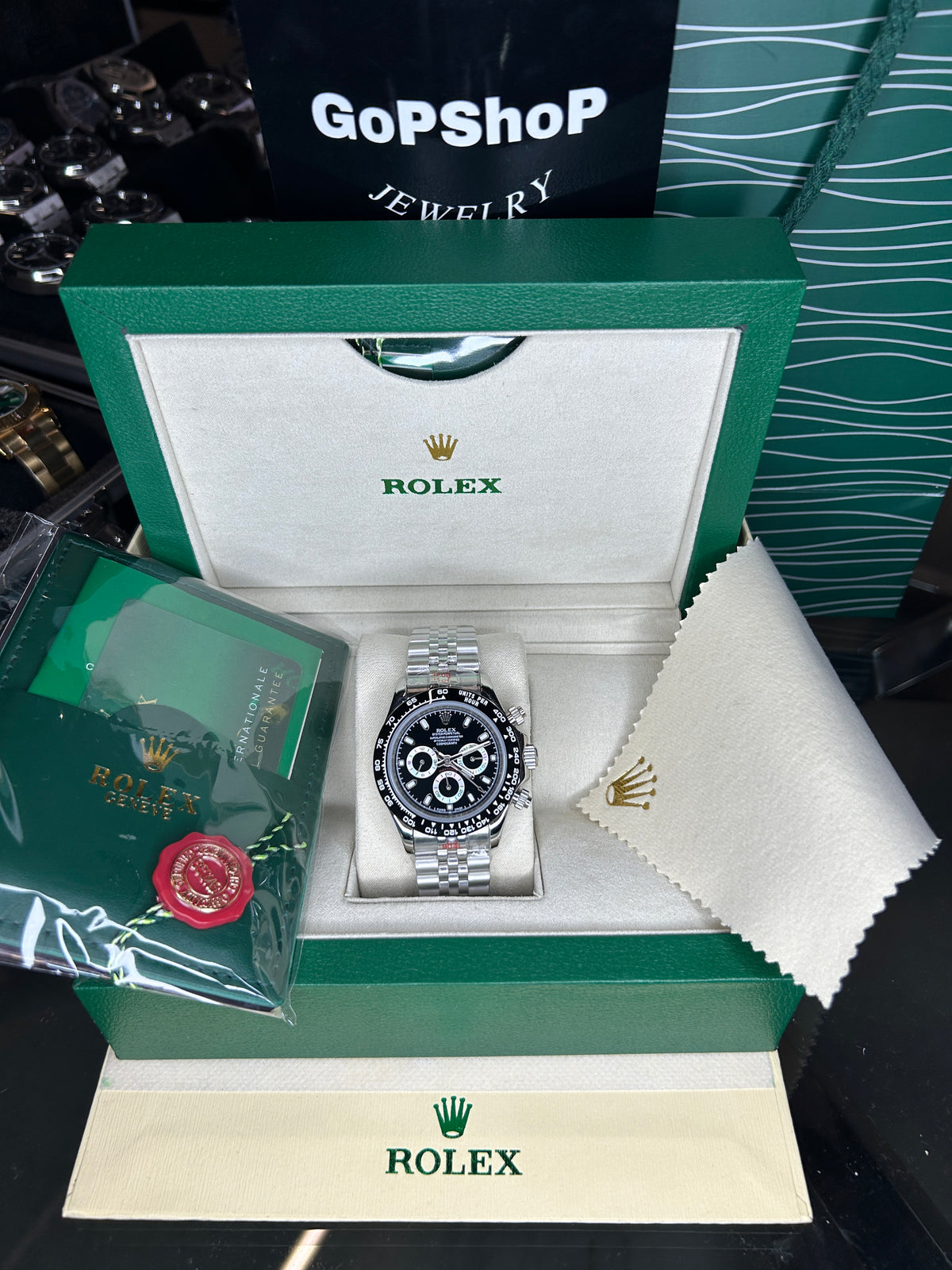ROLEX DAYTONA CADRAN NOIR CÉRAMIQUE NOIRE - JUBILÉ